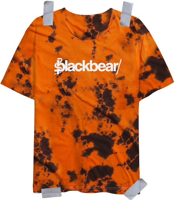 Orange Logo Dyed Tee - Blackbear Tie Dye Shirt (600x800), Png Download