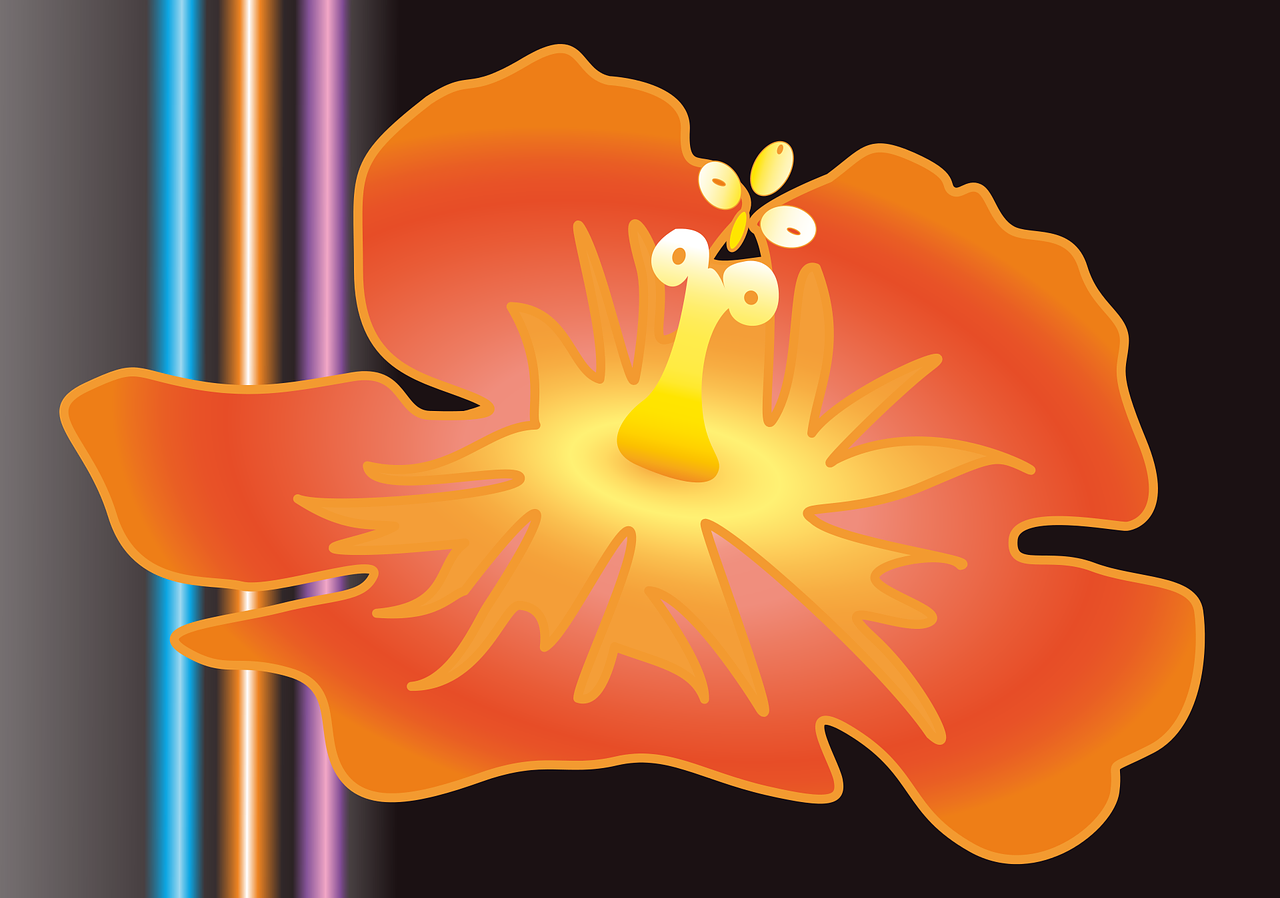 Hibiscus Flower Blossom - Yellow (1280x898), Png Download