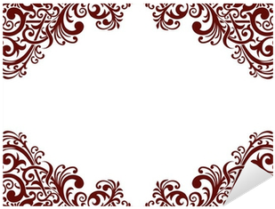 Vector Vintage Pattern Border Frame Card Background - شبهات عصرانية مع اجوبتها (400x400), Png Download