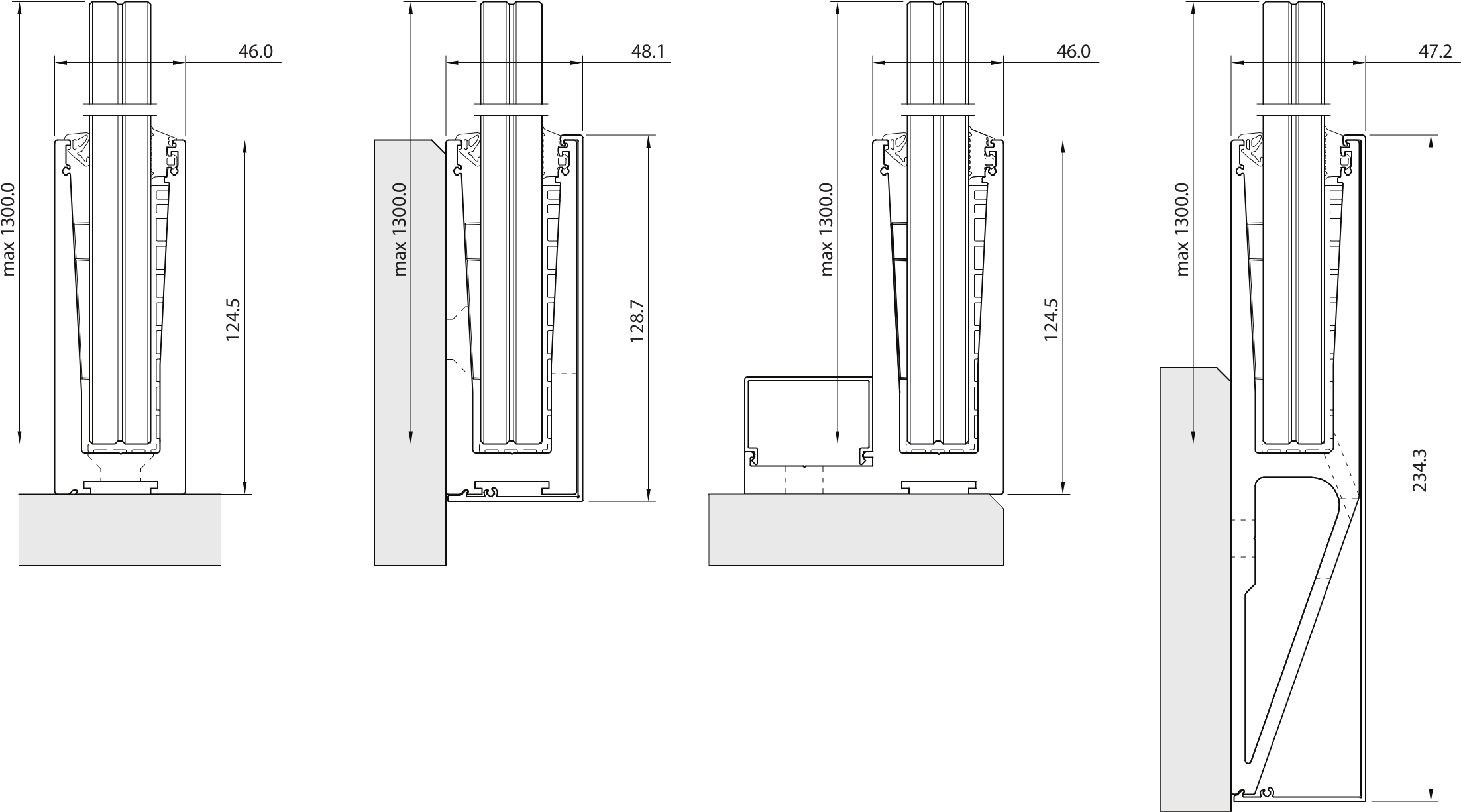 The Possibility To Use Of Different Types Of Handrails - Diagram (2247x1266), Png Download