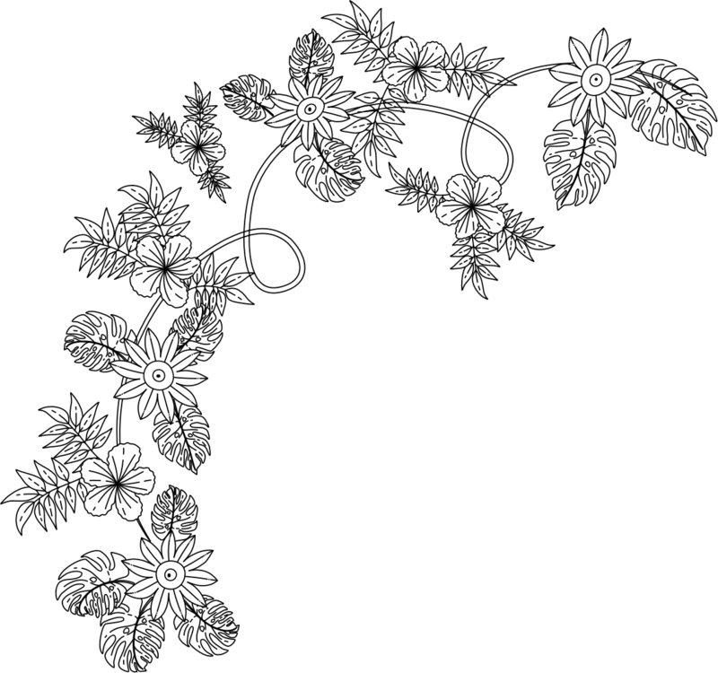 Floral Design Line Art Flower Computer Icons - Floral Design (800x750), Png Download