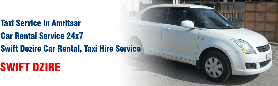 Our Services In Amritsar - Maruti Suzuki Dzire (990x302), Png Download