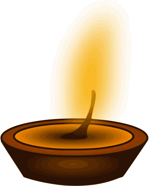 Indian Candle Transparent (500x617), Png Download