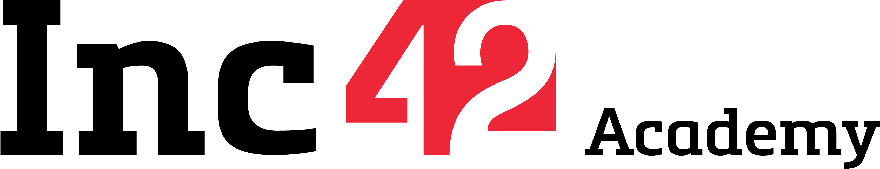 Inc42 Academy - Inc42 Logo (3582x989), Png Download