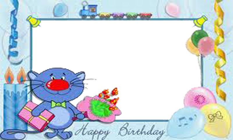 0 - - Baby Birthday Photo Frame (800x480), Png Download