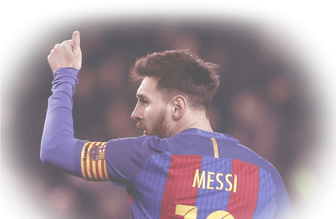 Powered By Globant - Foot Messi 6 Finger (1107x738), Png Download