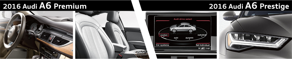 Compare 2016 Audi A6 Premium Interior Styling - Audi A6 2012 (974x197), Png Download