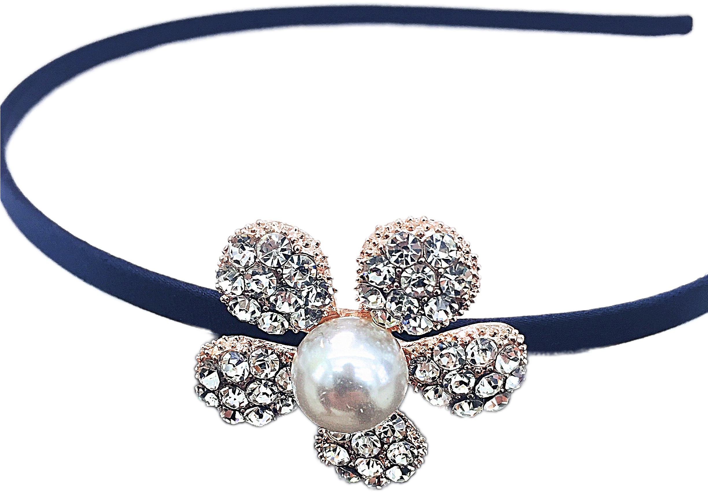 Hairband Crystal Flower - Headpiece (2448x2448), Png Download