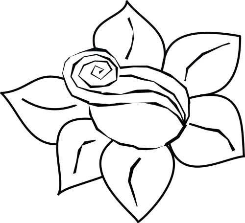Flower,free - Vector Graphics (500x456), Png Download