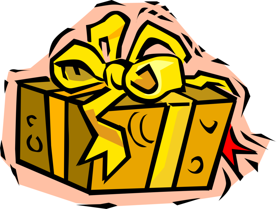 Vector Illustration Of Gift Wrapped Birthday, Anniversary, (930x700), Png Download
