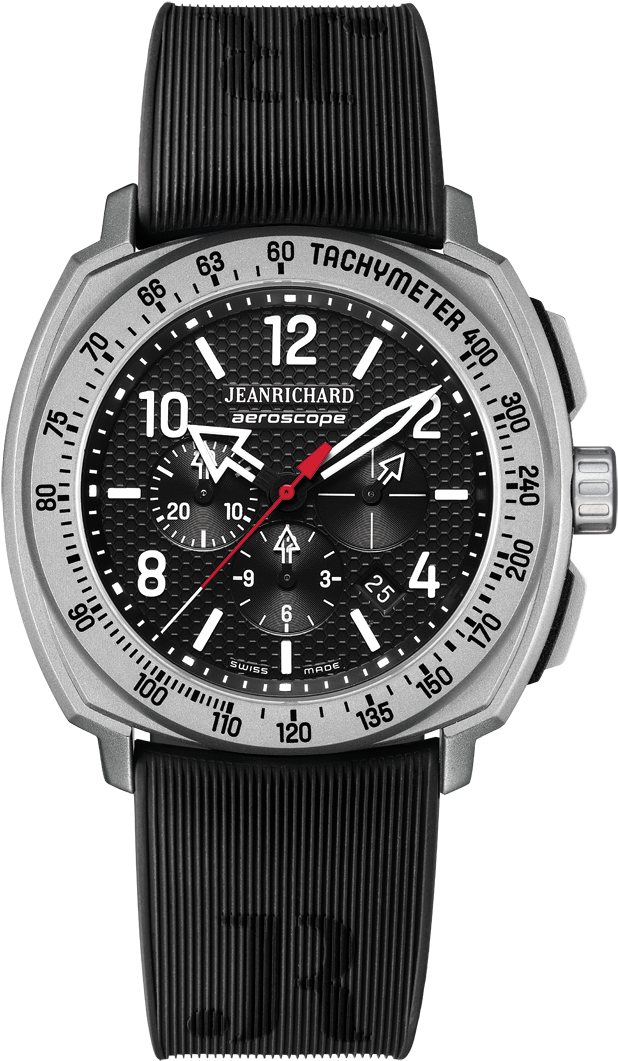 Collection Aeroscope - Jeanrichard Aquascope Black Dial (696x1200), Png Download