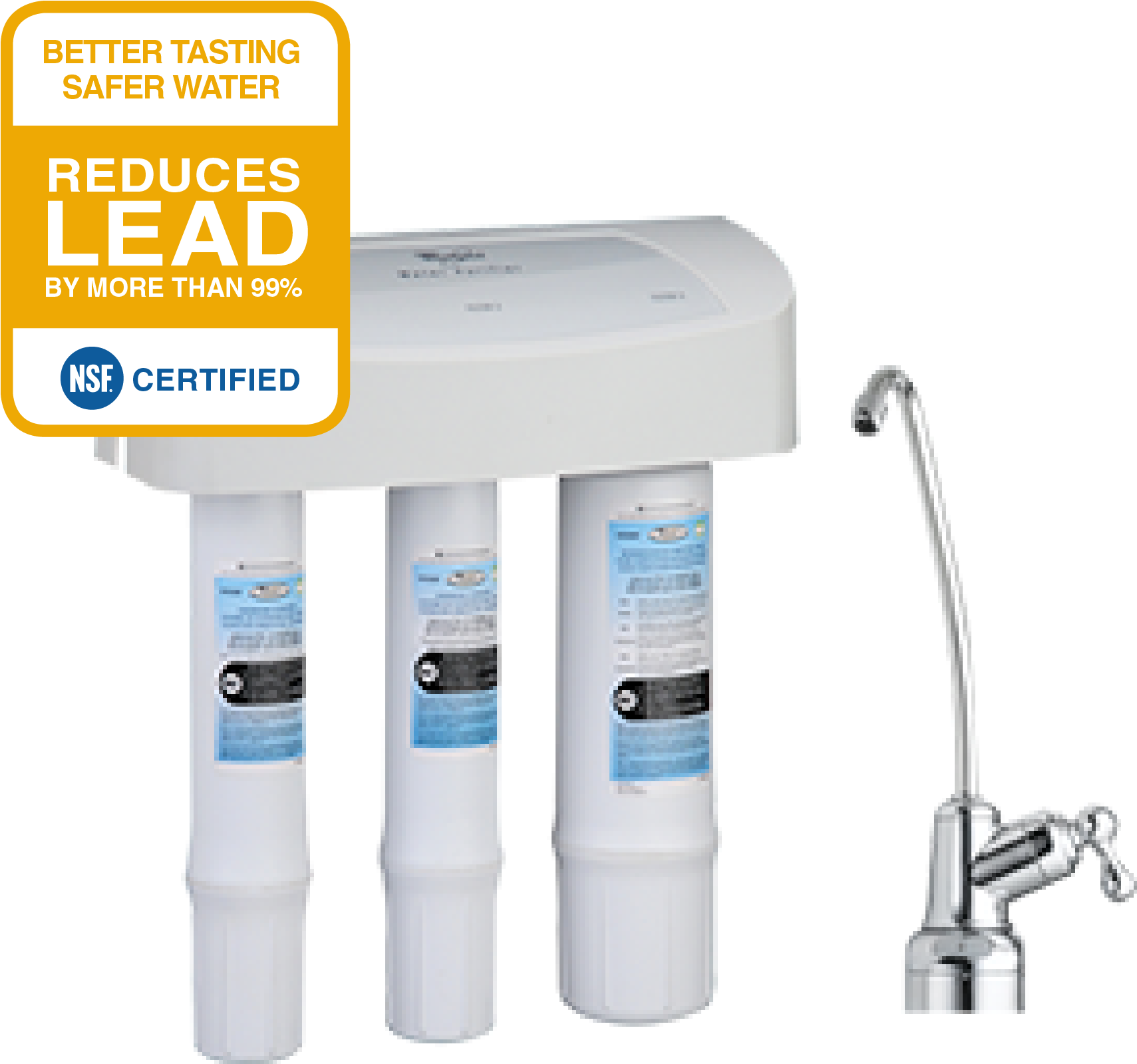 Water Purifier Filtration System - Lead Water Filter For Sink (1708x2188), Png Download