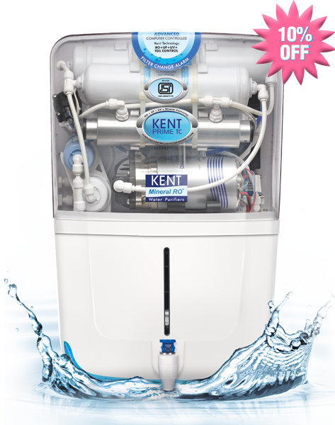 Water Purifier System For Home Bhopal, Ro Sales & Services - Kent Prime Tc Water Purifier (473x600), Png Download