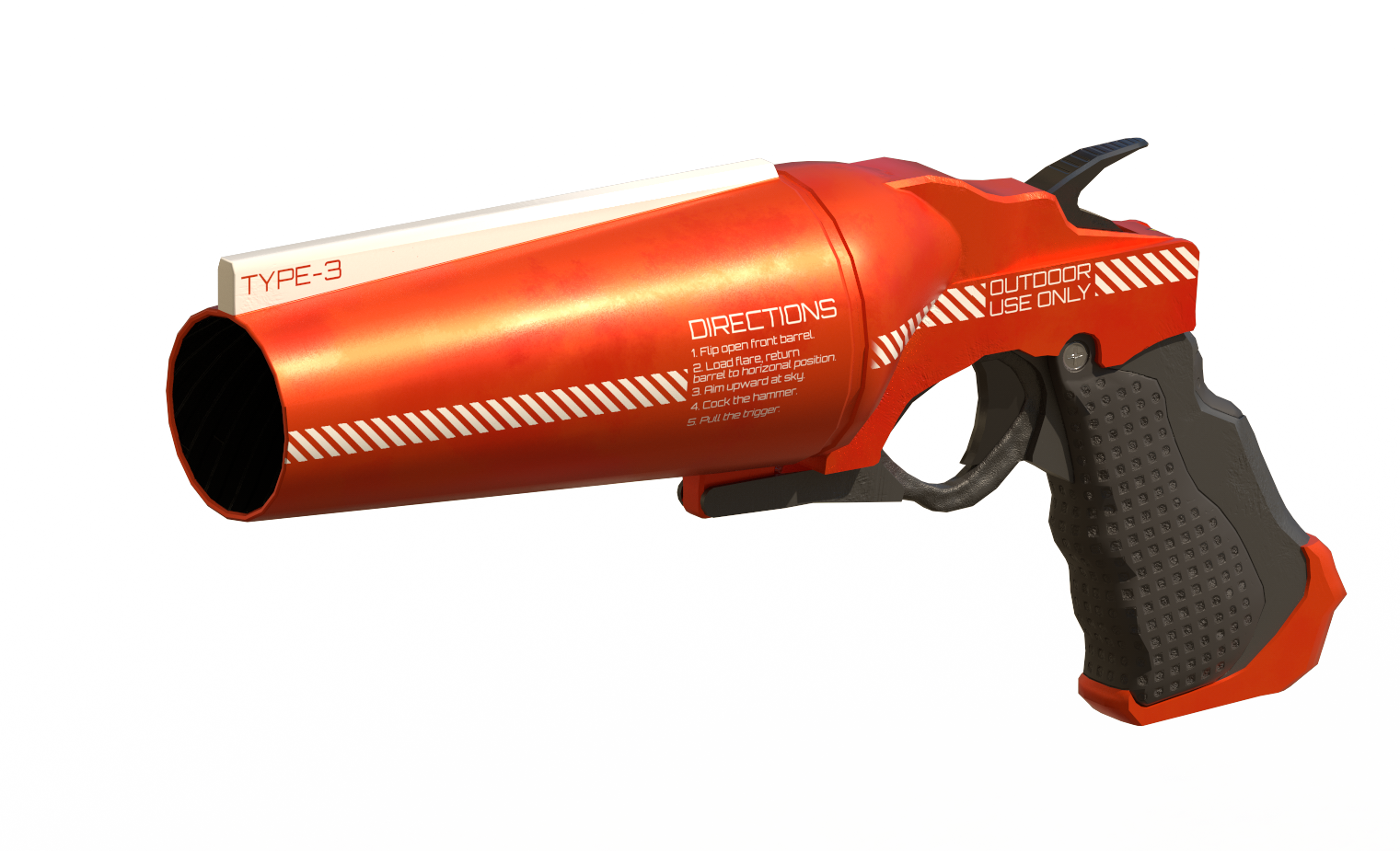 Flare Gun (1521x925), Png Download