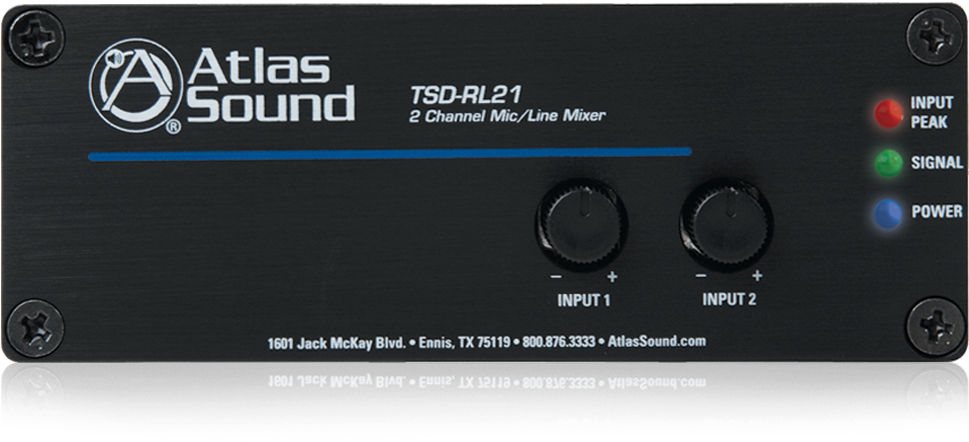 Atlas Sound Tsd-pa122g 12 Watt Stereo Audio Amplifier (1000x1000), Png Download
