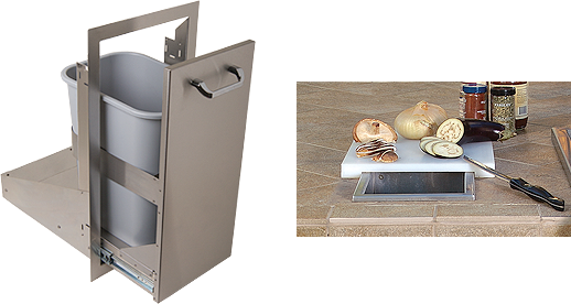 58k Artisan Art2 Classic Cart 07 Nov 2016 - Alfresco Artisan By Prep And Waste Chute (518x276), Png Download