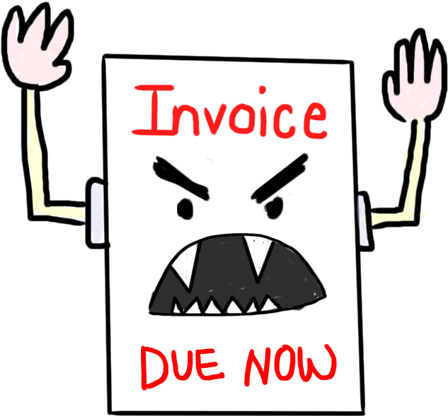 Paying Invoice Clip Art (666x666), Png Download
