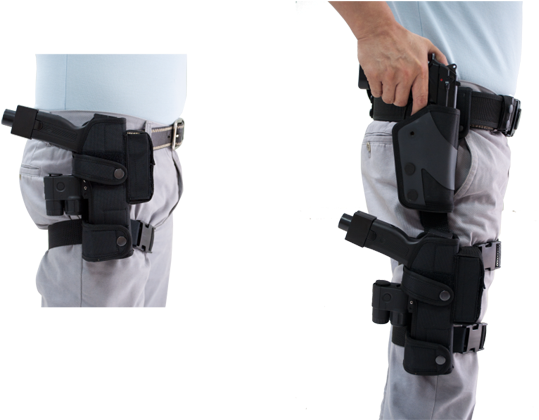 Stun Gun Taser Gun X1 Belt/leg Dual Holster - Taser Gun For Sale Malaysia (600x419), Png Download