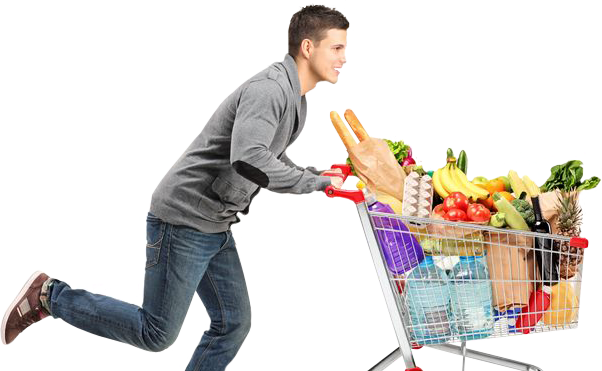download hd people supermarket png pushing a full shopping cart vs empty transparent png image nicepng com shopping cart vs empty transparent png