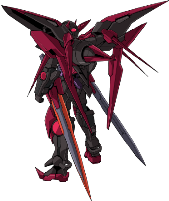 Exia Dark Matter Back - Gundam Exia Dark Matter Gn Drive (342x415), Png Download