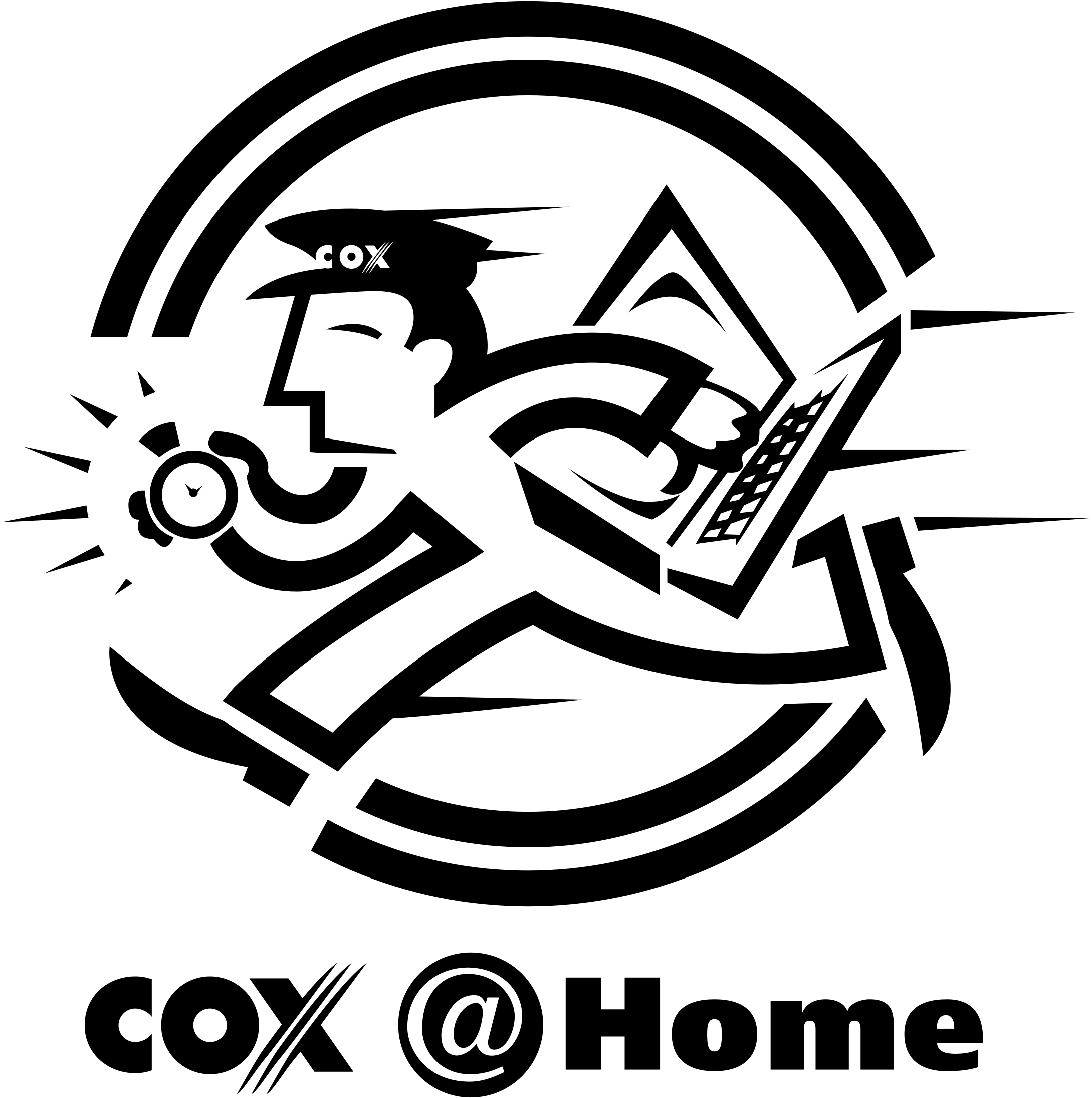 Cox Home Logo Png Transparent - Custom White Litter Bag (2400x2400), Png Download