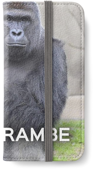 Harambe - Rip Harambe Merry Ugly Christmas Sweater Tank Top (500x761), Png Download