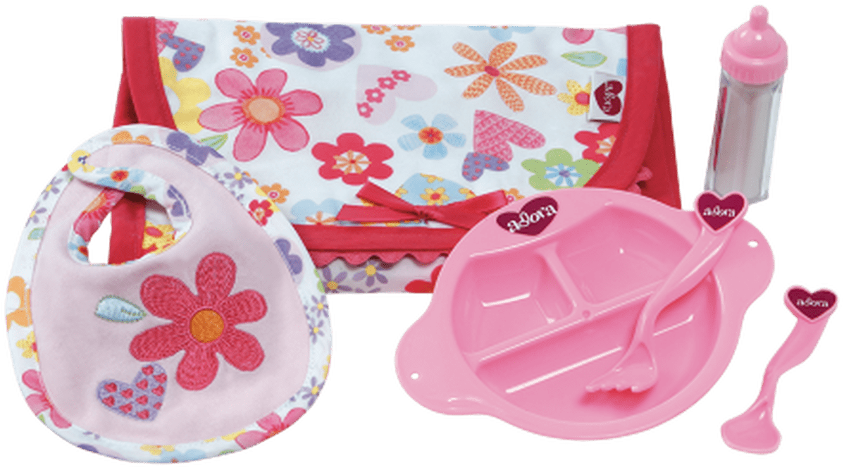 Doll Feeding Set Toys R Us Baby Bottles - Adora Baby Dolls Accessories (1225x1788), Png Download