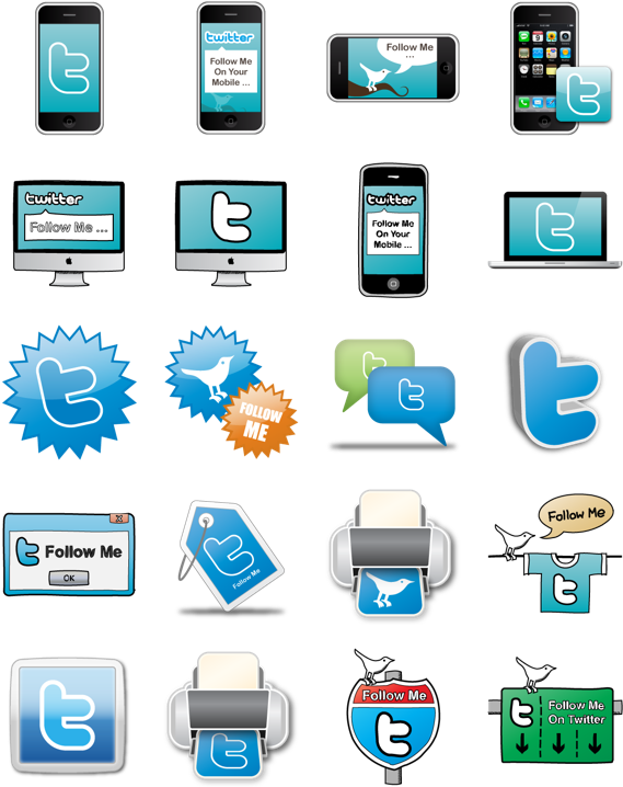 Twitter Icon Pack By Webdesigner Depot - Twitter (592x740), Png Download