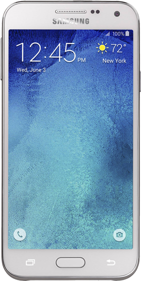 Tempered Glass For Samsung Galaxy Express - Samsung Galaxy E5 - White - Straight Talk (600x600), Png Download