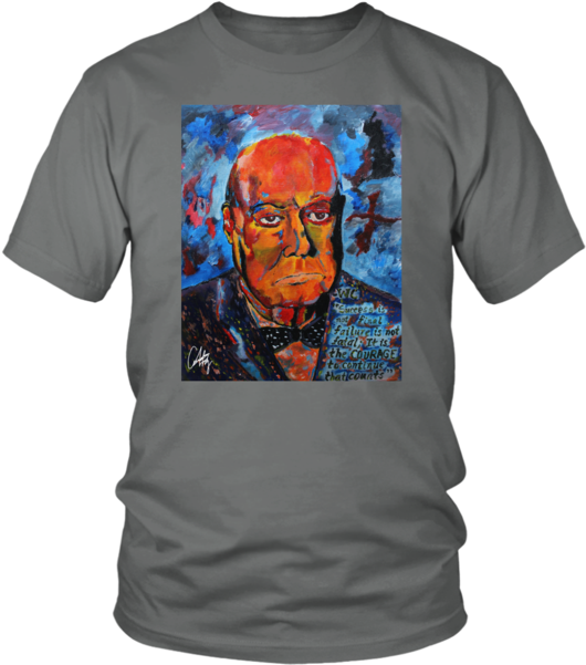 Winston Churchill T-shirt - Unisex Tee - Democratic Party, Republican Party, Keg (600x600), Png Download