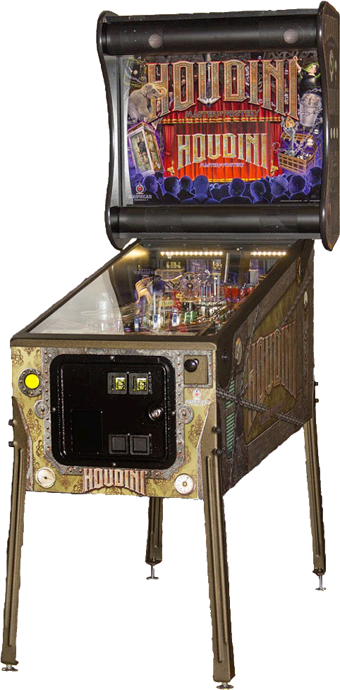 Houdini "master Of Mystery" - Pinball (537x1011), Png Download