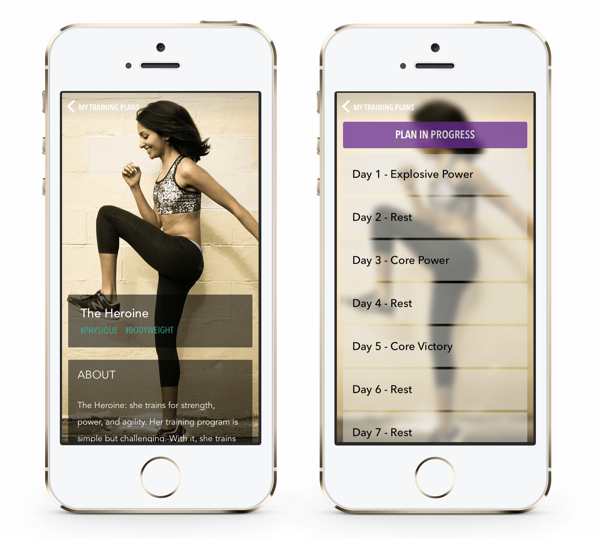 She Trains For Strength, Power, And Agility - Iphone (1944x1753), Png Download