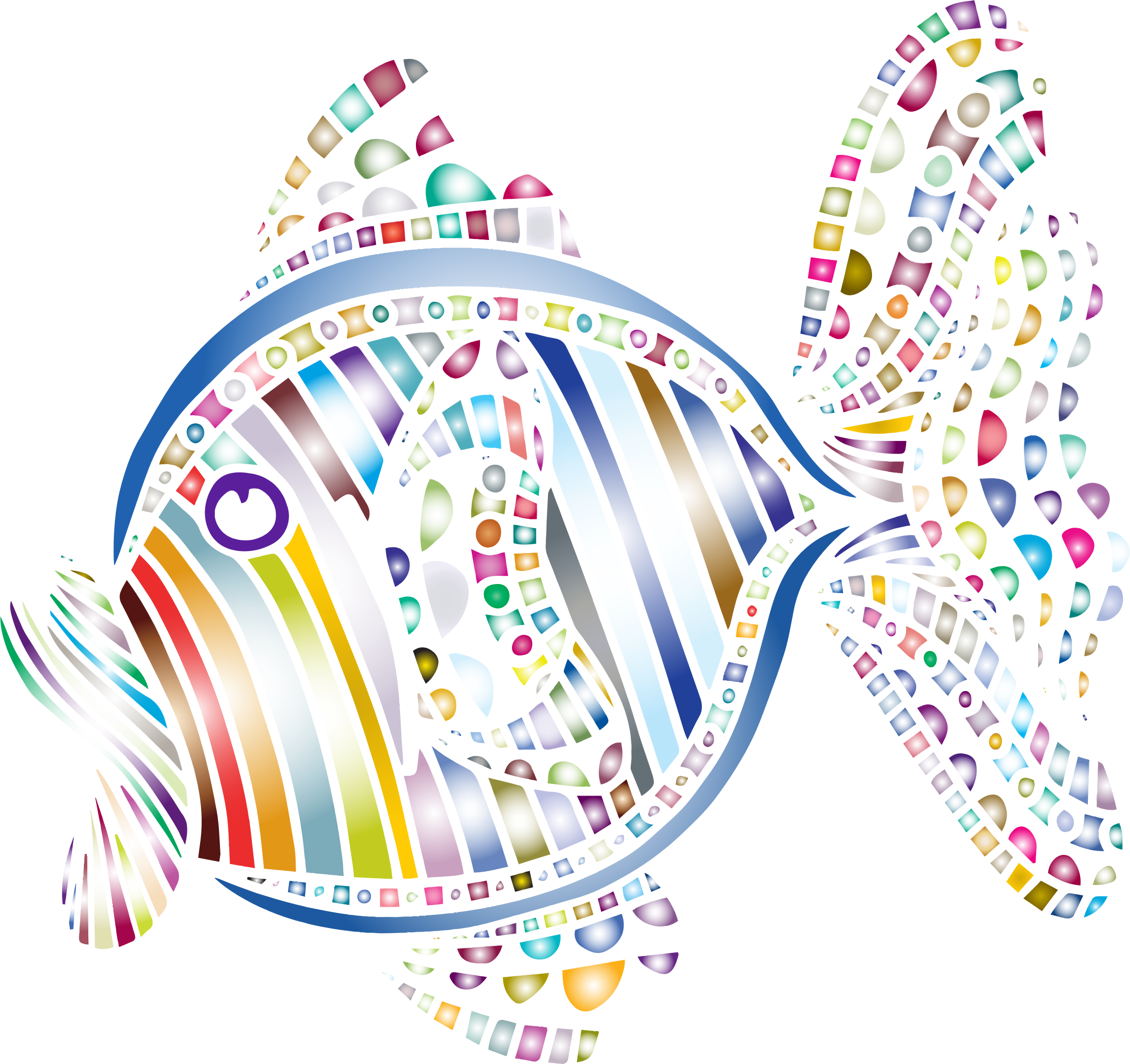 This Free Icons Png Design Of Abstract Colorful Fish (2225x2097), Png Download