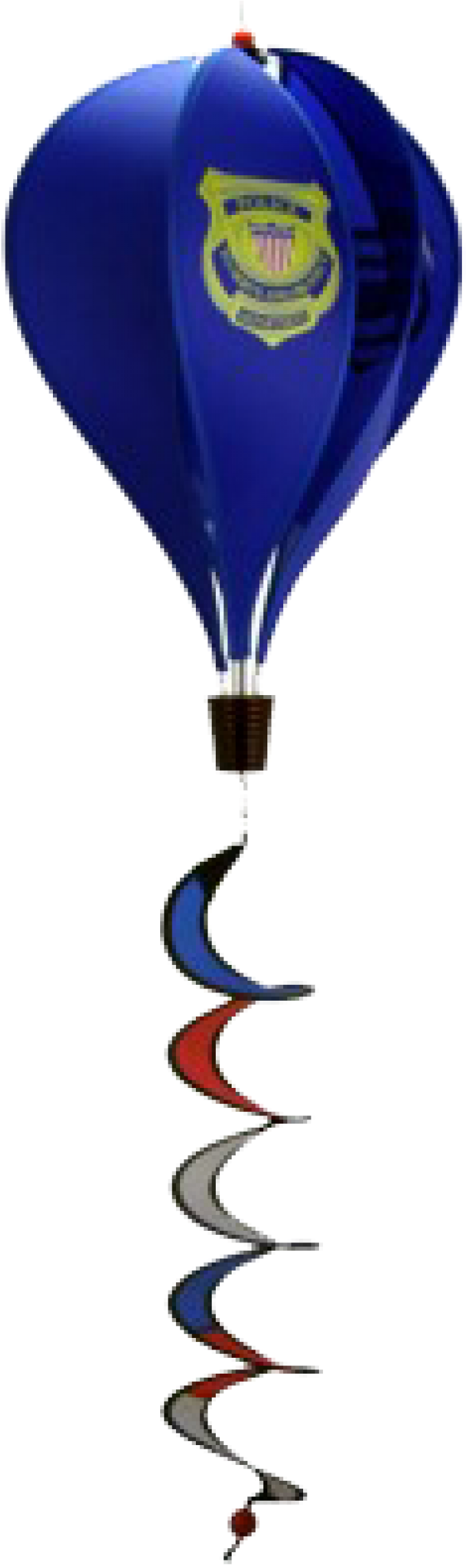 Hot Air Balloon Twist - Breeze Police Department 6 Panel Hot Air Balloon Wind (728x2311), Png Download