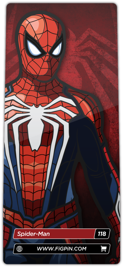 Spider-man - Spider Man Ps4 Pin (585x1024), Png Download
