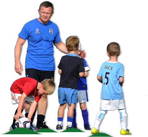 Kids Playing Soccer Png For Kids - People Play Football Png (479x445), Png Download