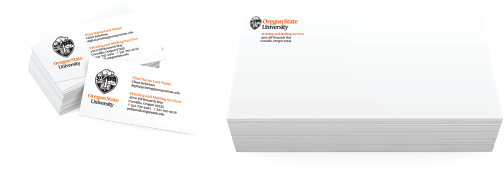Osu Stationary - Oregon State University Business Cards (560x225), Png Download