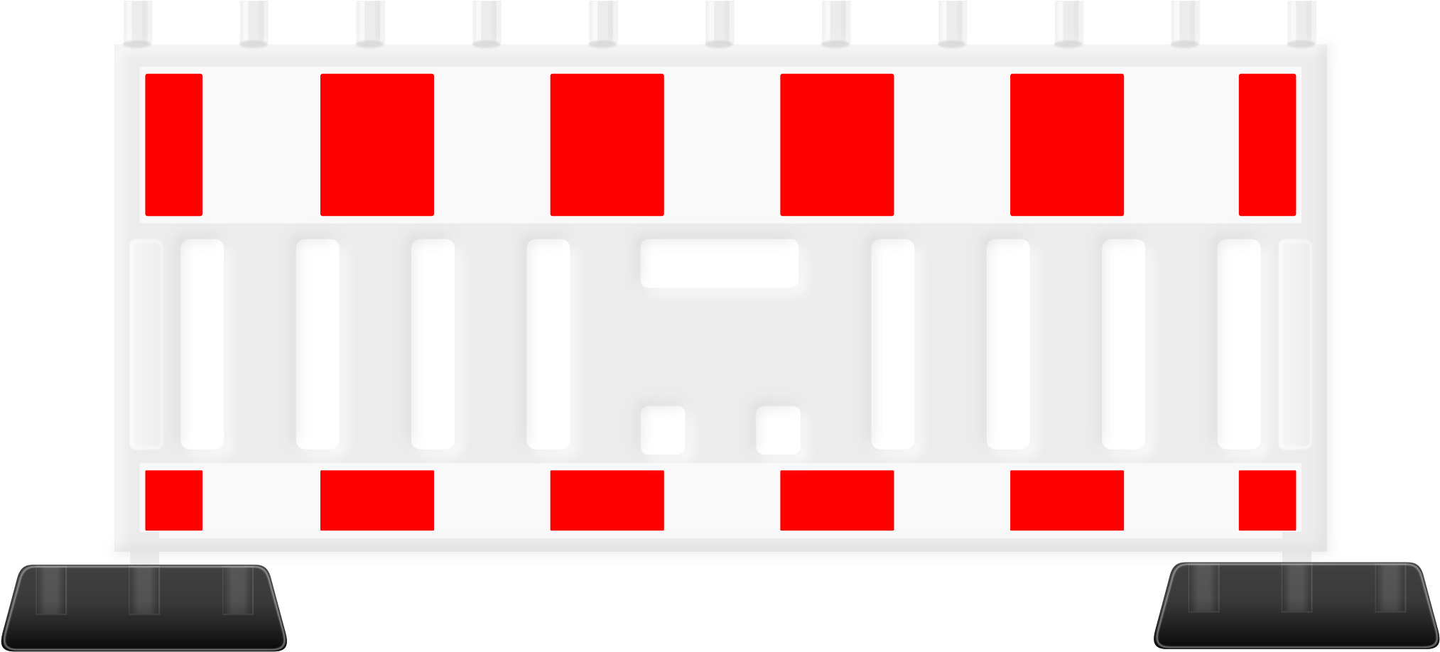 This Free Icons Png Design Of German Roadworks-barrier (2400x1697), Png Download