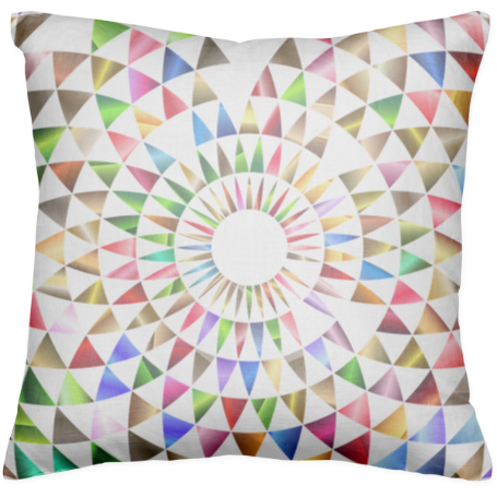 Hypnotic Pillow $62 - Otm Artist Prints Black Mouse Pad, Sun Print Ice (455x455), Png Download