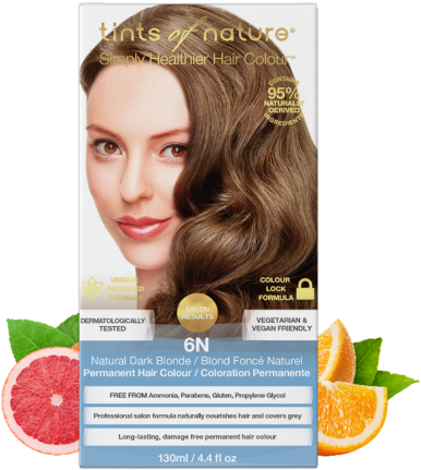 6n Natural Dark Blonde Permanent Hair Dye - Tints Of Nature 6n Natural Dark Blonde Permanent Hair (594x700), Png Download