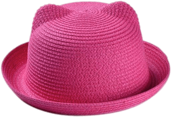 Summertime Pink Pussyhat - Straw Hat (400x400), Png Download