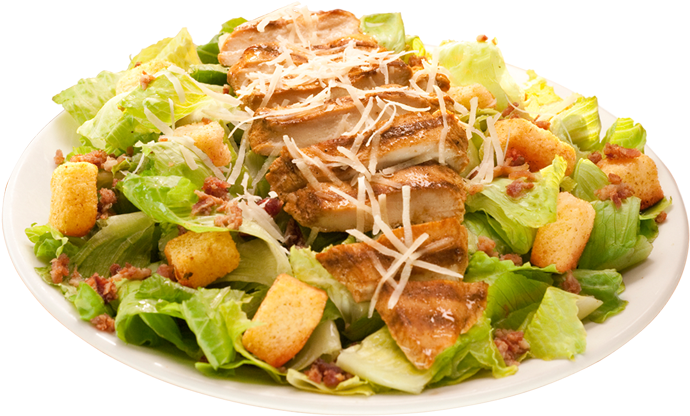 Classic Caesar Salad - Ensalada Cesar Foster's Hollywood (717x499), Png Download