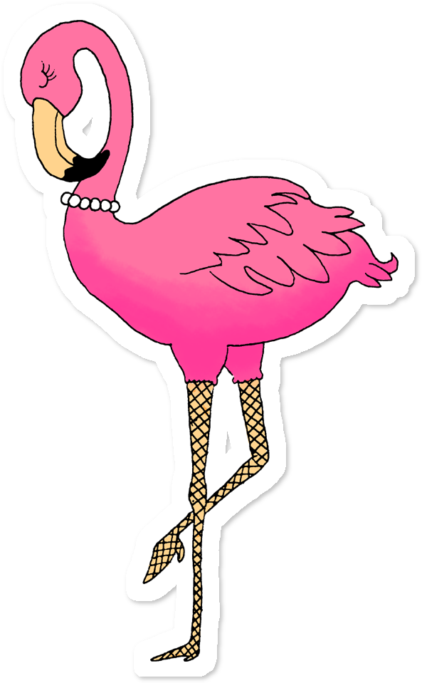 Png Flamingo Sticker (962x962), Png Download