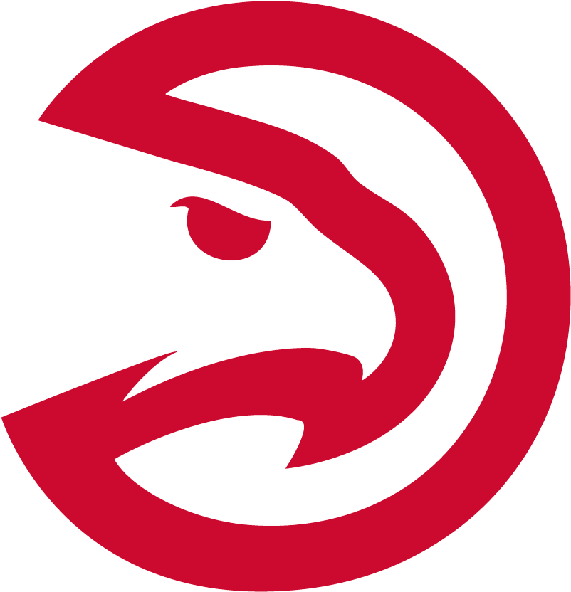 Atlanta Hawks Logo Pacman - Atlanta Hawks Logo Jpg (1100x1100), Png Download