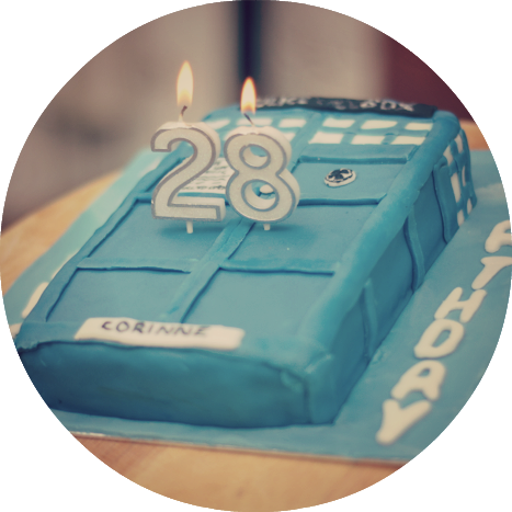 Tardis Cake - Birthday (467x467), Png Download