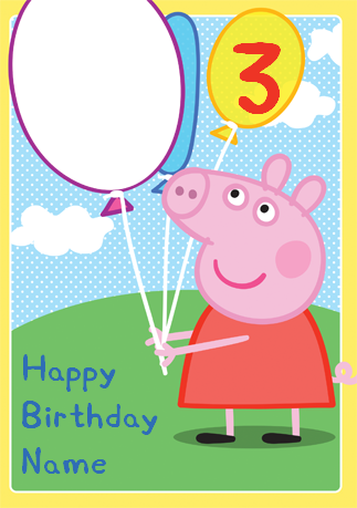 Peppa Pig Personalised Birthday Card Daddy Pig Birthday - Peppa Pig Birthday Greeting (323x459), Png Download