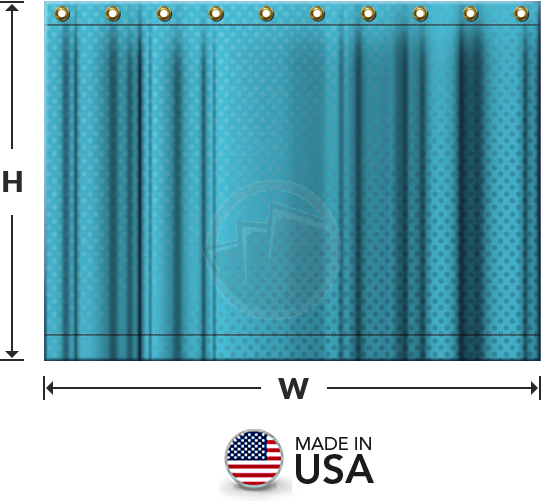 Custom Industrial Curtains - Tarp Curtain Wall (542x501), Png Download