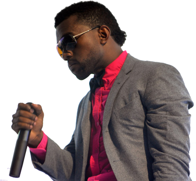 Kanye Sunglasses Png Download - Black Men With Mullet (400x369), Png Download