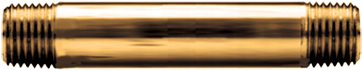 1/4" Brass Pipe Nipple - Brass Pipe Transparent (380x380), Png Download