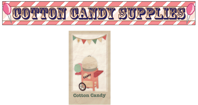 Cotton Candy Concessions - Cotton Candy (666x355), Png Download